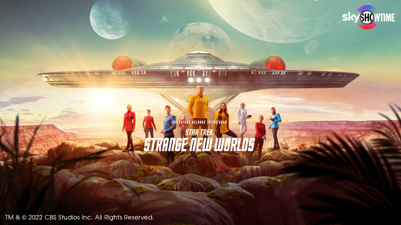 Star Trek Strange New Worlds SkyShowtime logo + copyright 800x450