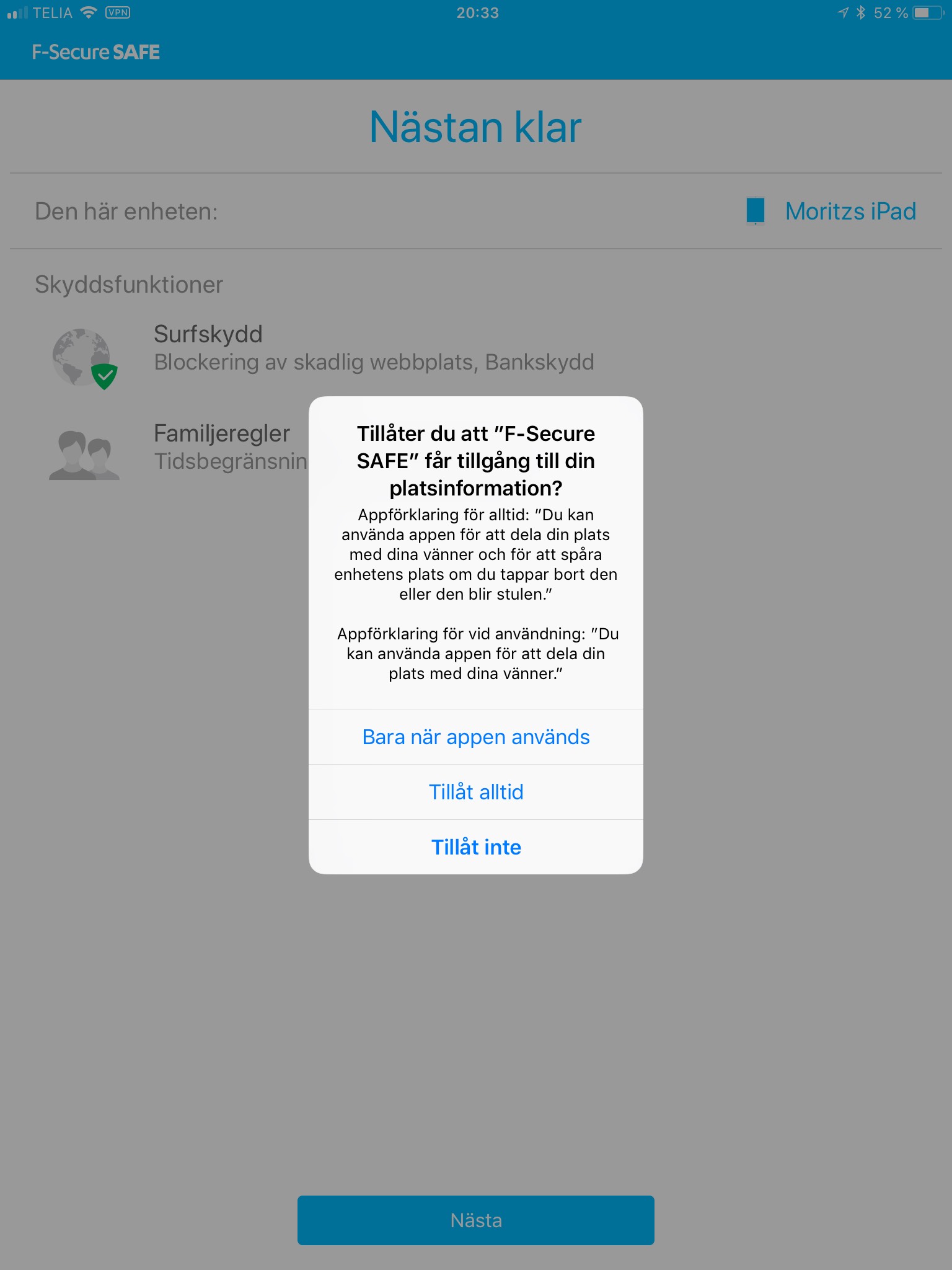 F-Secure Safe - iOS 15 FR