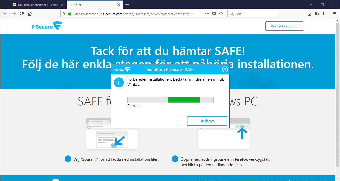 F-secure Safe - Första installation 9