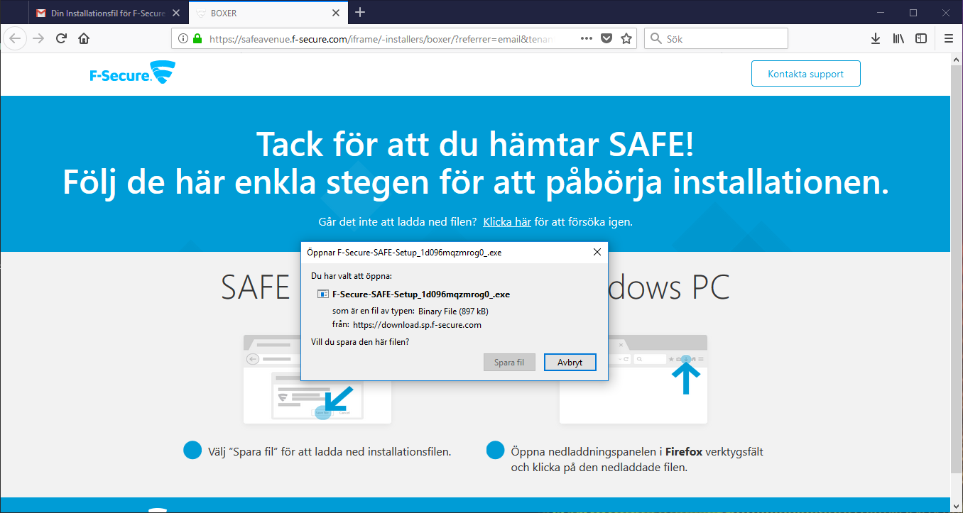 F-secure Safe - Första installatin 4