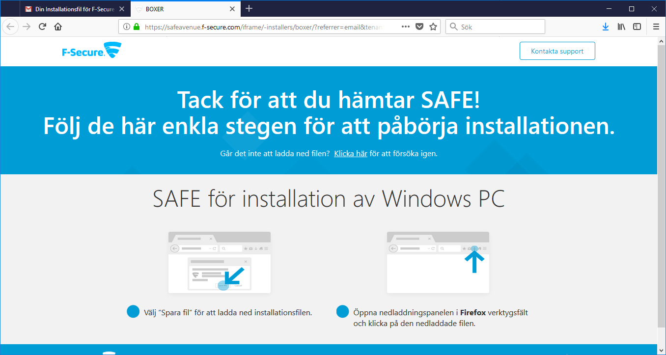 F-secure Safe - Första installation 5