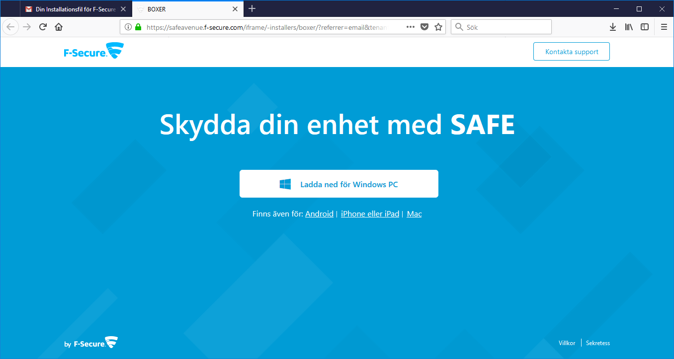 F-secure Safe - Första installation 3