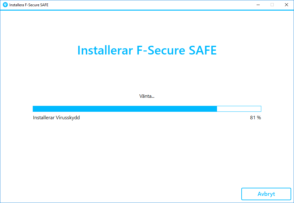F-secure Safe - Första installation 12.3