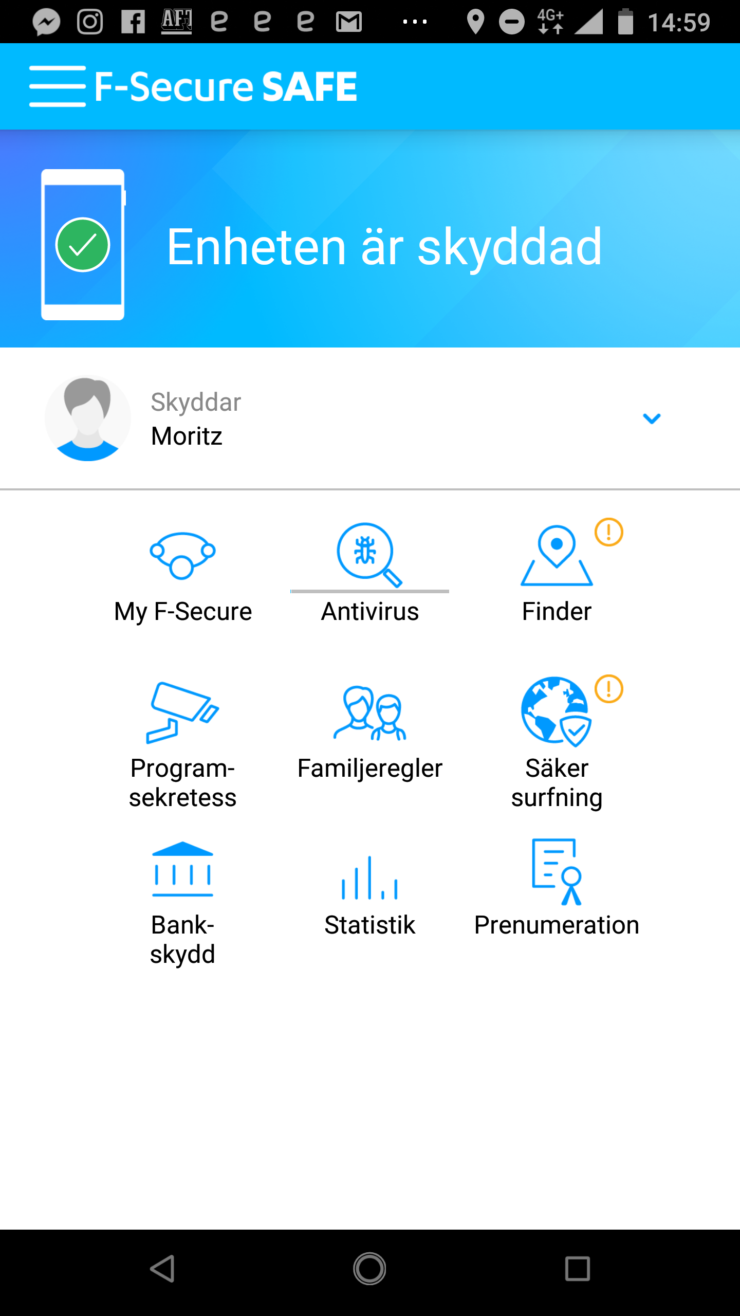 F-Secure Safe - Android 8