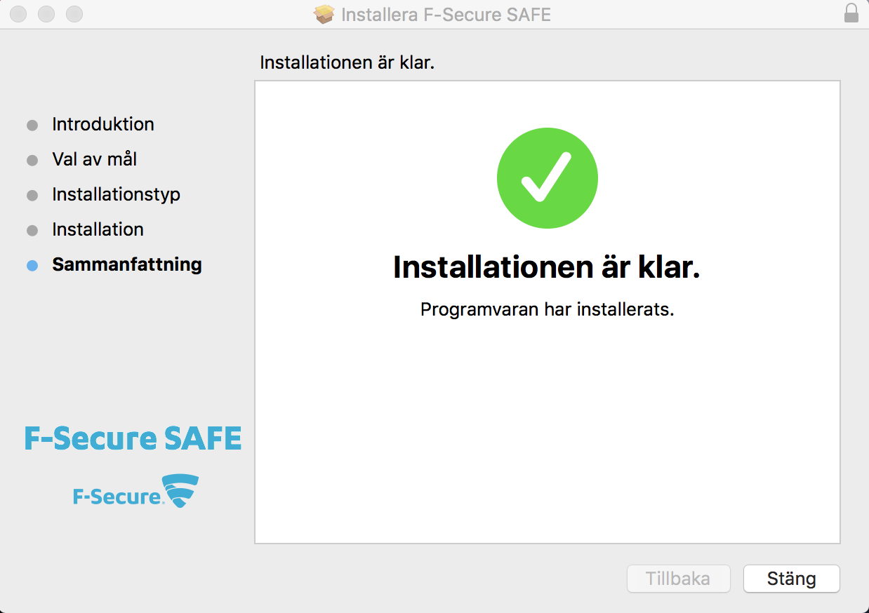 F-secure Safe - MAC 15