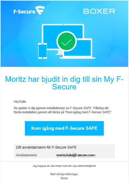 F-secure Safe - Lägg till användare 10.3